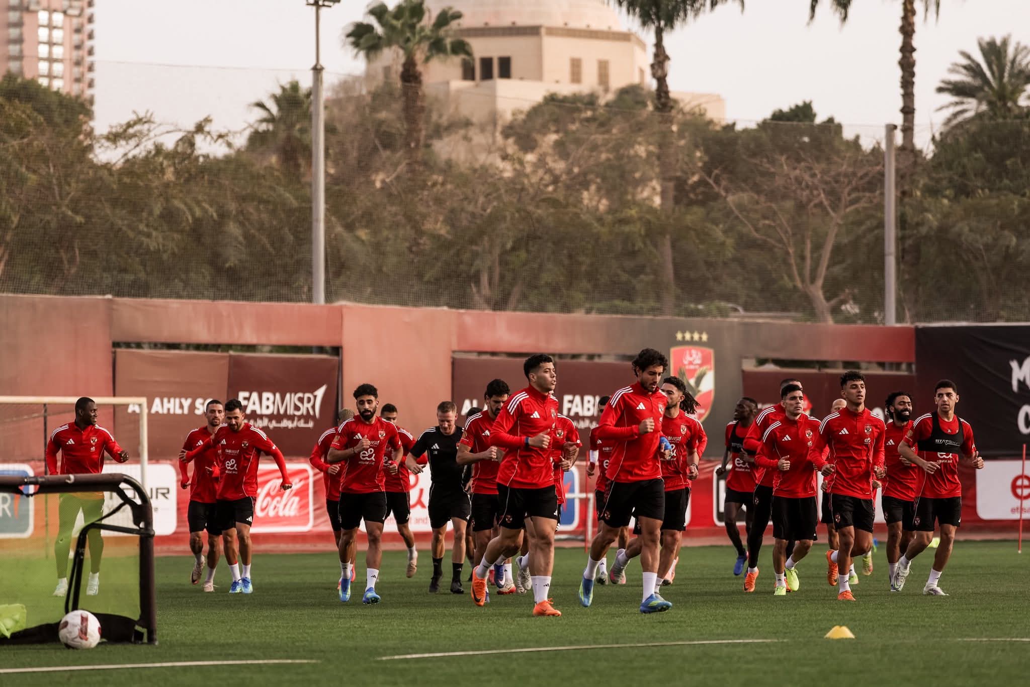 Entraînement d’Al Ahly en préparation du match contre Ceramica en championnat national