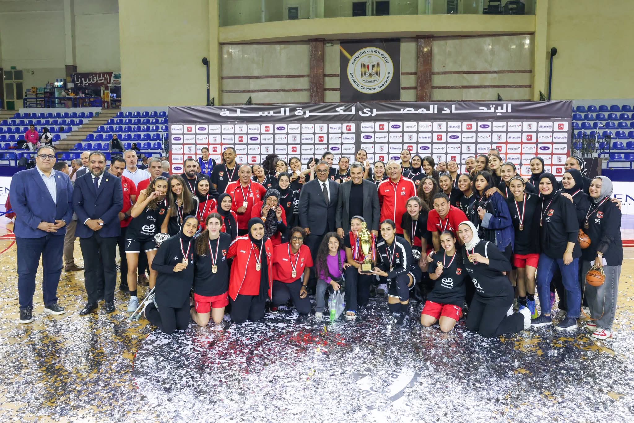 Al Ahly women’s basketball team crowned domestic league champions
