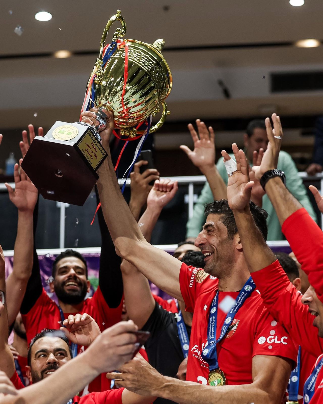 رجال الطائرة أبطال كأس مصر