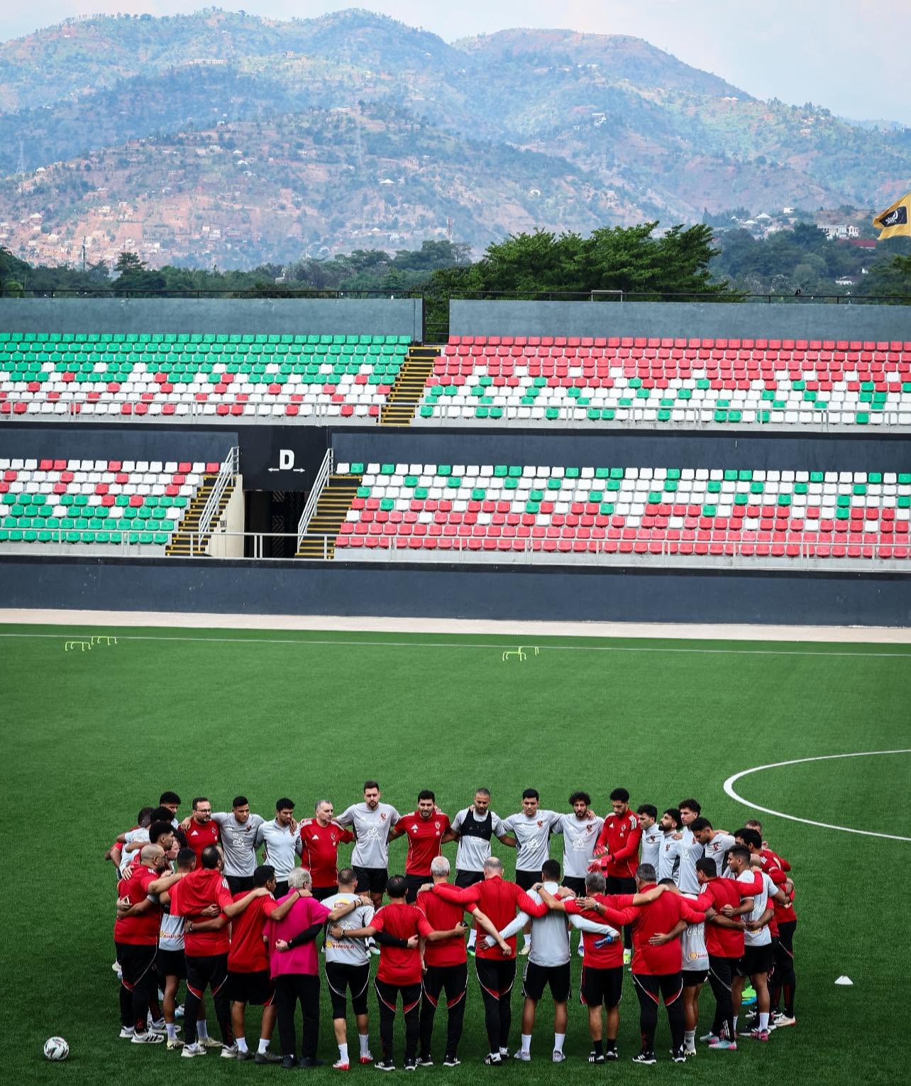 مران الأهلي الرئيسي قبل مباراة إيجل نوار بدوري أبطال إفريقيا