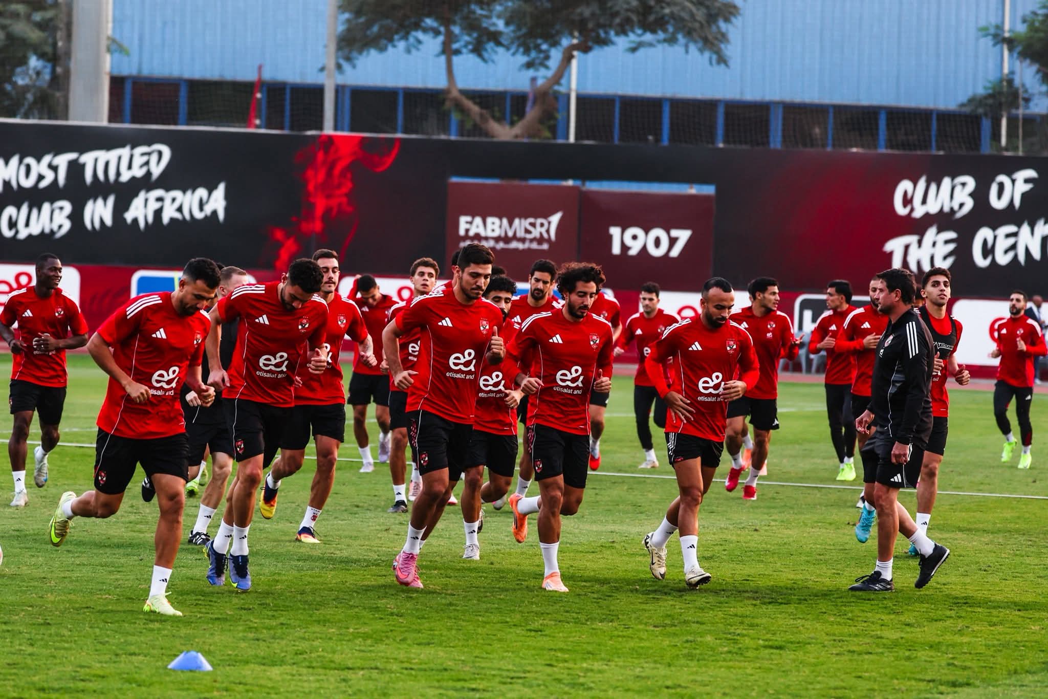 Al Ahly hold final training session ahead of JS Kabylie clash
