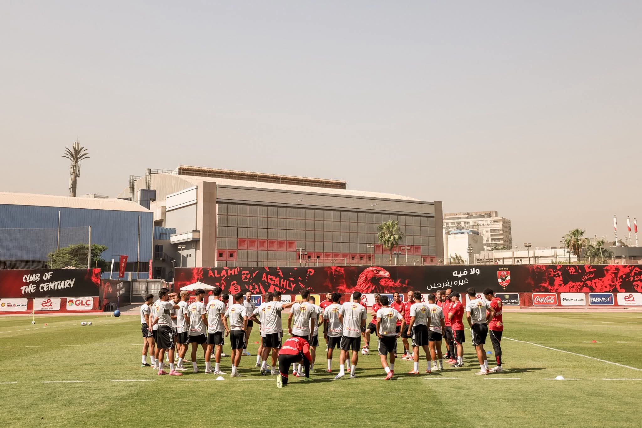 Al Ahly's trainings for Ghazl El Mahalla Egyptian League game